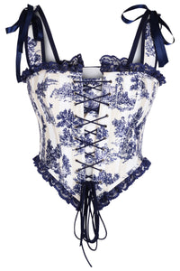Château Daydream Corset – Blue Toile Romance