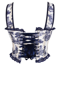 Château Daydream Corset – Blue Toile Romance