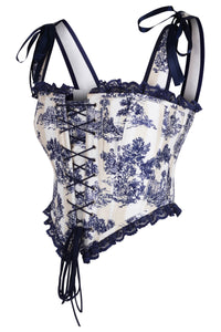 Château Daydream Corset – Blue Toile Romance