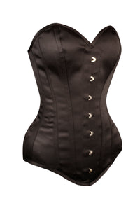 Corset Story CSFT066 Instant Shape Black Satin Longline Overbust