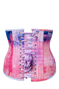 Corset Story MY-636 Cotton Candy Pink and Blue Underbust Corset